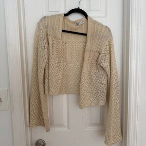 Zara Cream cardigan, S